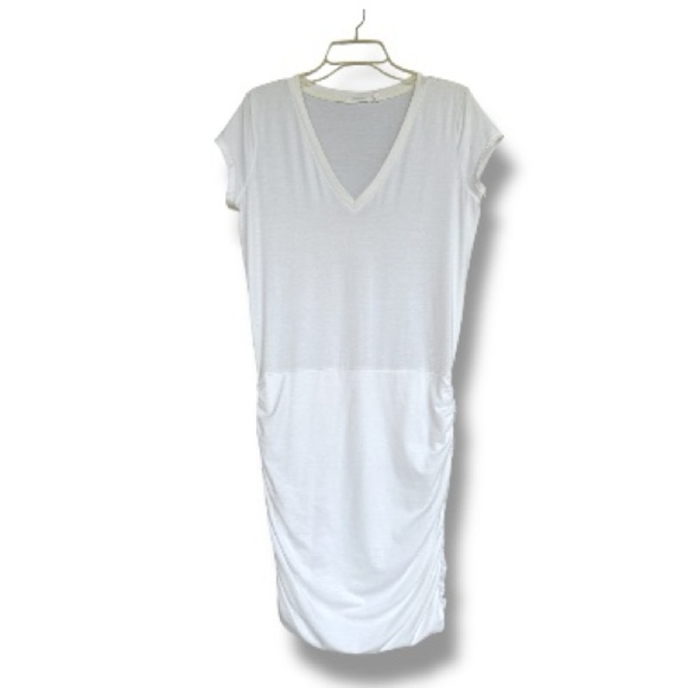 Athleta Topanga White Pullover Fitted Jersey Dress Size Medium - Picture 7 of 15